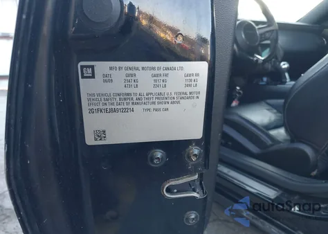 2010 Chevrolet Camaro 2Ss from USA, damaged, VIN 2G1FK1EJ8A9122214